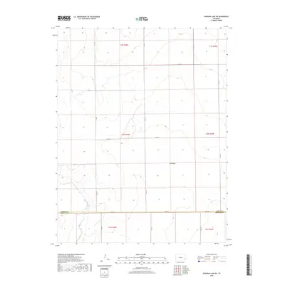 2019 Map of Sheridan Lake SW, 2019 Print