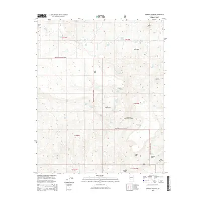 2014 Map of Sheridan Mountain, 2014 Print