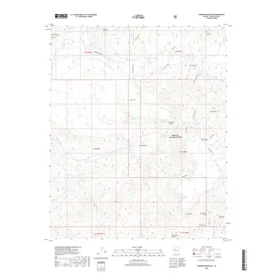 2018 Map of Sheridan Mountain, 2018 Print