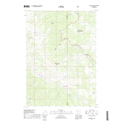 2017 Map of Sheridan Pass, 2017 Print