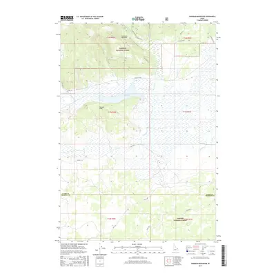 2017 Map of Sheridan Reservoir, 2017 Print