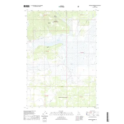 2020 Map of Sheridan Reservoir, 2020 Print