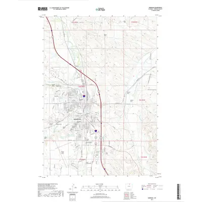 2017 Map of Sheridan, 2017 Print