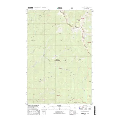 2017 Map of Sherlock Peak, 2017 Print