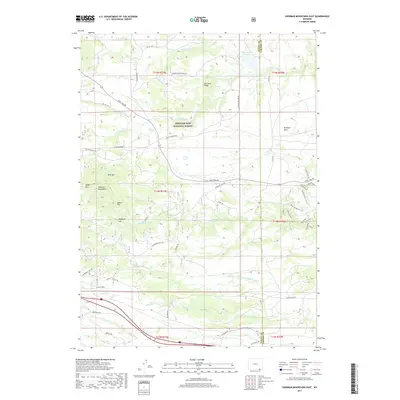 2017 Map of Sherman Mountains East, 2017 Print