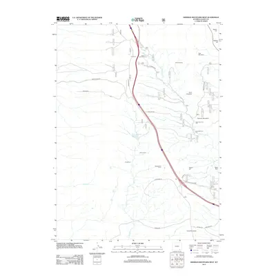 2012 Map of Sherman Mountains West, 2012 Print