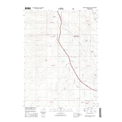 2015 Map of Sherman Mountains West, 2015 Print