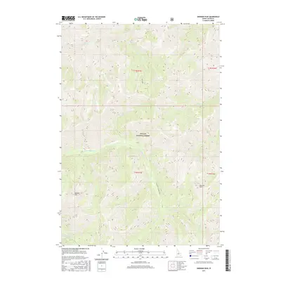 2017 Map of Sherman Peak, 2017 Print