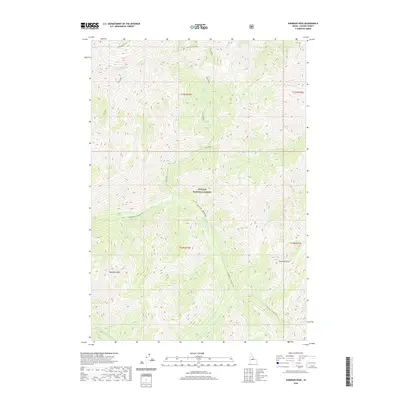 2020 Map of Sherman Peak, 2020 Print