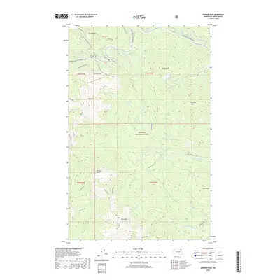 2020 Map of Sherman Peak, 2020 Print