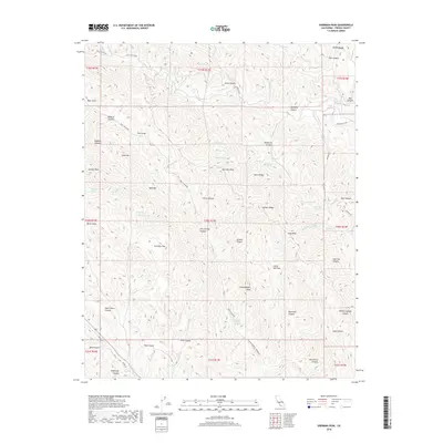 2018 Map of Sherman Peak, 2018 Print
