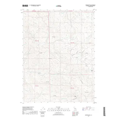2018 Map of Sherwood Peak, 2018 Print