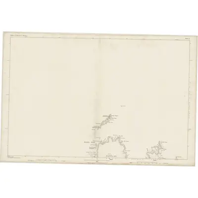1878 Map of Shetland, Sheet I, 1880 Print