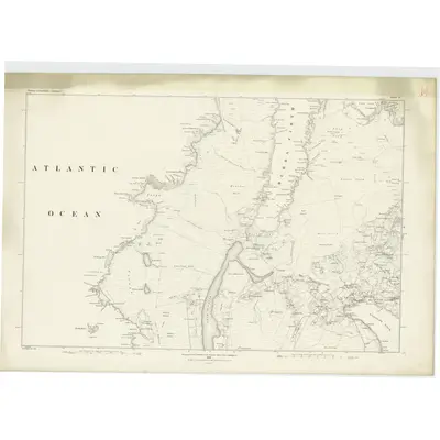 1878 Map of Shetland, Sheet II, 1882 Print