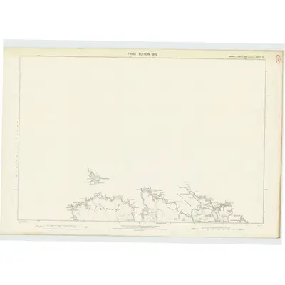 1877 Map of Shetland, Sheet IV, 1882 Print