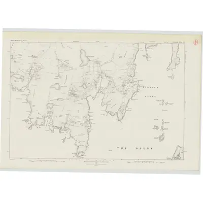 1878 Map of Shetland, Sheet LI, 1882 Print