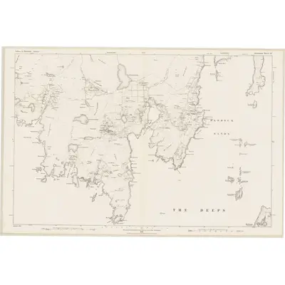 1878 Map of Shetland, Sheet LI, 1882 Print