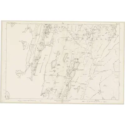 1878 Map of Shetland, Sheet LII, 1880 Print