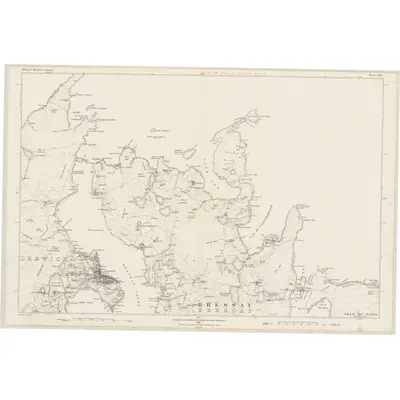1877 Map of Shetland, Sheet LIII, 1881 Print
