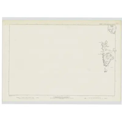 1877 Map of Shetland, Sheet LV, 1881 Print