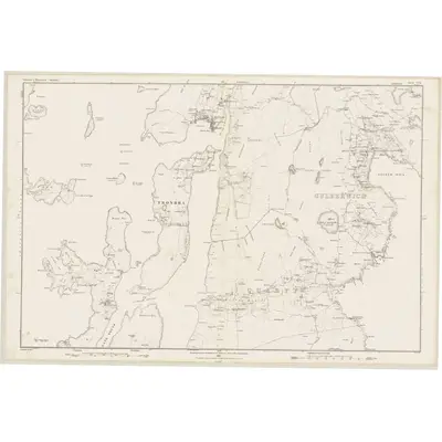 1878 Map of Shetland, Sheet LVI, 1881 Print