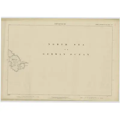 1877 Map of Shetland, Sheet LXIII, 1881 Print