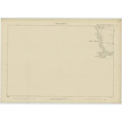 1877 Map of Shetland, Sheet LXVI, 1881 Print