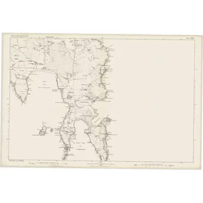 1877 Map of Shetland, Sheet LXVII, 1882 Print
