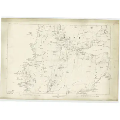 1878 Map of Shetland, Sheet V, 1882 Print