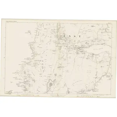 1878 Map of Shetland, Sheet V, 1882 Print