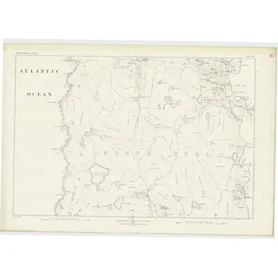 1878 Map of Shetland, Sheet VII, 1881 Print