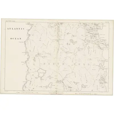 1878 Map of Shetland, Sheet VII, 1881 Print