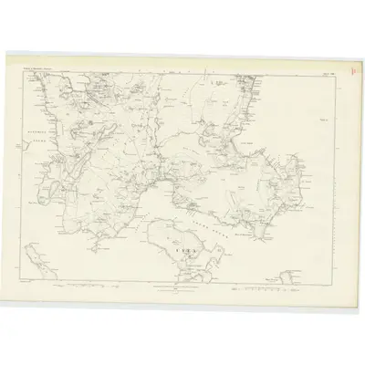 1878 Map of Shetland, Sheet VIII, 1882 Print