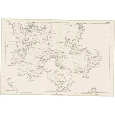1878 Map of Shetland, Sheet VIII, 1882 Print