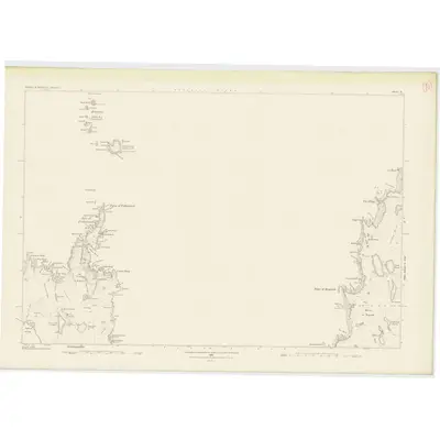 1878 Map of Shetland, Sheet X, 1880 Print