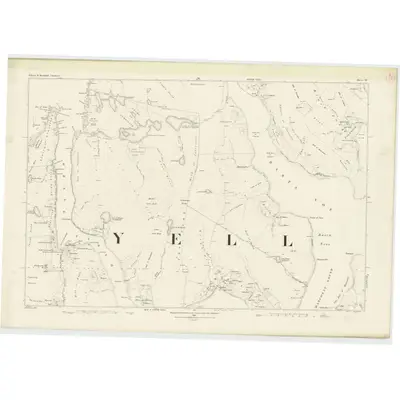 1878 Map of Shetland, Sheet XI, 1881 Print