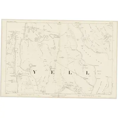 1878 Map of Shetland, Sheet XI, 1881 Print