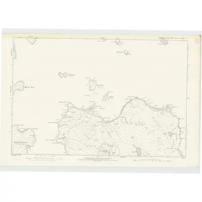 1877 Map of Shetland, Sheet XII, 1881 Print