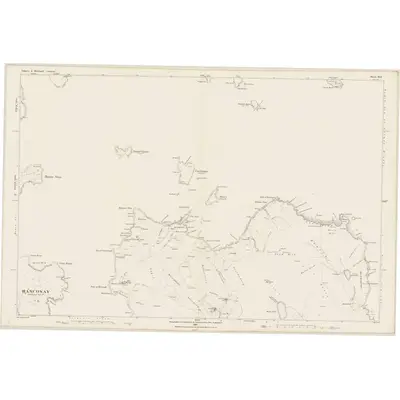 1877 Map of Shetland, Sheet XII, 1881 Print