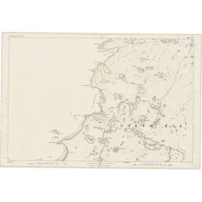 1878 Map of Shetland, Sheet XIV, 1880 Print