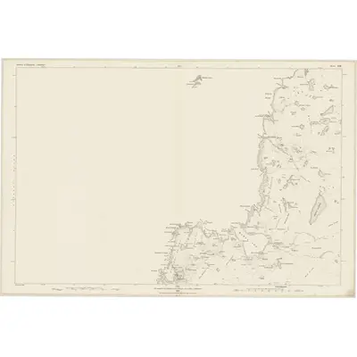 1878 Map of Shetland, Sheet XIX, 1880 Print