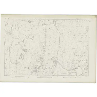 1878 Map of Shetland, Sheet XLIII, 1880 Print
