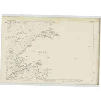 1878 Map of Shetland, Sheet XLIV, 1880 Print