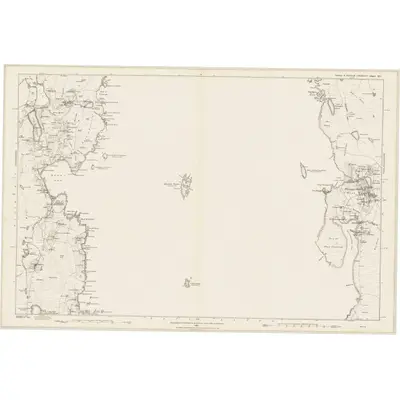 1878 Map of Shetland, Sheet XV, 1881 Print
