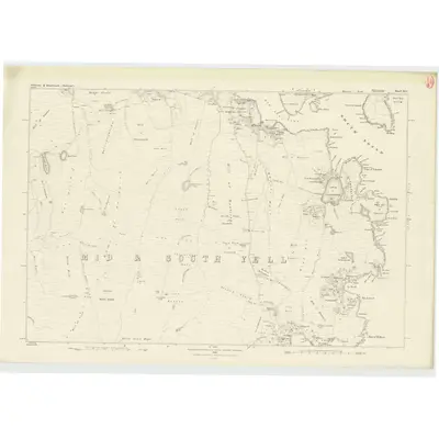 1878 Map of Shetland, Sheet XVI, 1882 Print