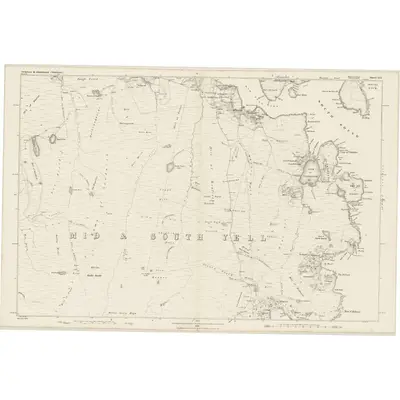 1878 Map of Shetland, Sheet XVI, 1882 Print