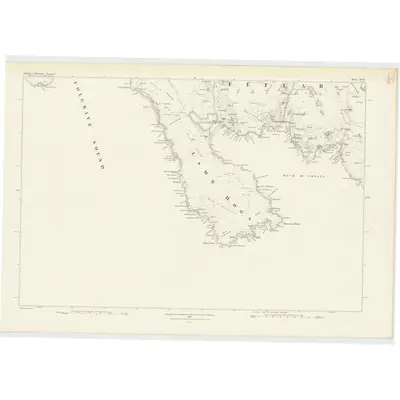 1878 Map of Shetland, Sheet XVII, 1882 Print