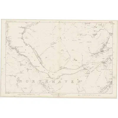 1878 Map of Shetland, Sheet XX, 1881 Print