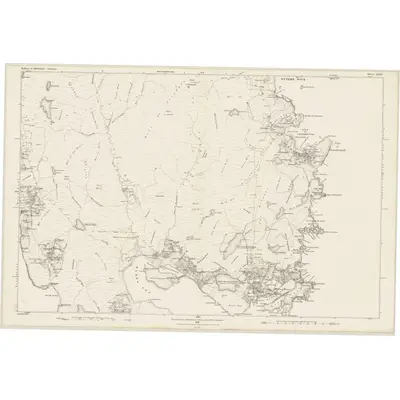 1878 Map of Shetland, Sheet XXII, 1882 Print