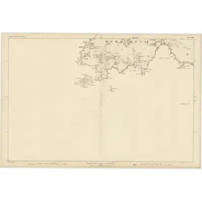1878 Map of Shetland, Sheet XXIII, 1880 Print